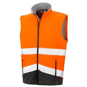 S Orange/Black WorkGlow® Hi-Vis Safety Softshell Gilet